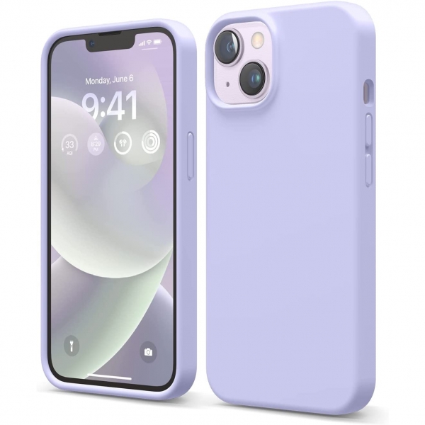 elago iPhone Apple 15 Silikon Klf-Purple