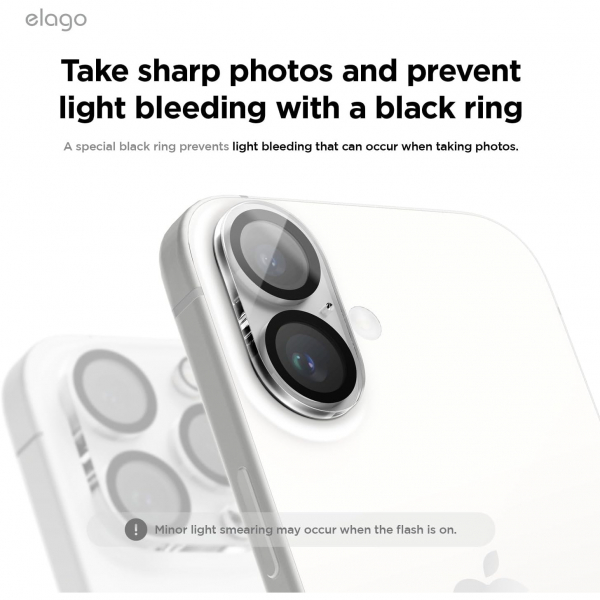 elago iPhone 16/16 Plus Kamera Koruyucu