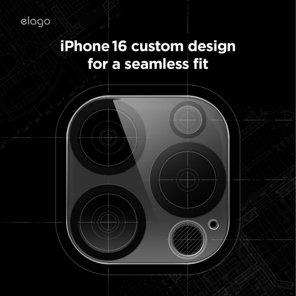 elago iPhone 16 Pro/16 Pro Max Kamera Koruyucu