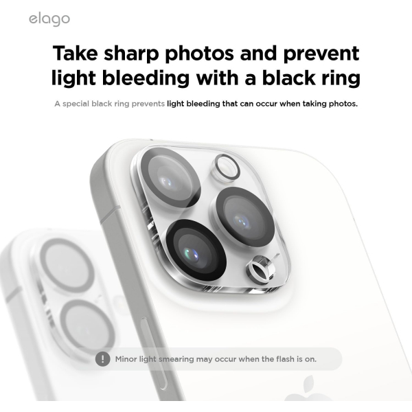 elago iPhone 16 Pro/16 Pro Max Kamera Koruyucu