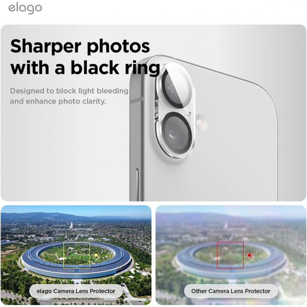 elago Apple iPhone 17 Kamera Lens Koruyucu(2 Adet)