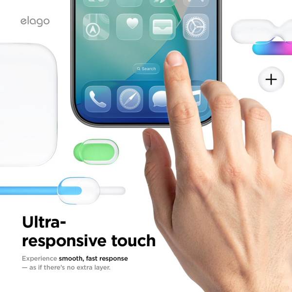 elago iPhone 17/17 Pro Privacy Ekran Koruyucu(2 Adet)