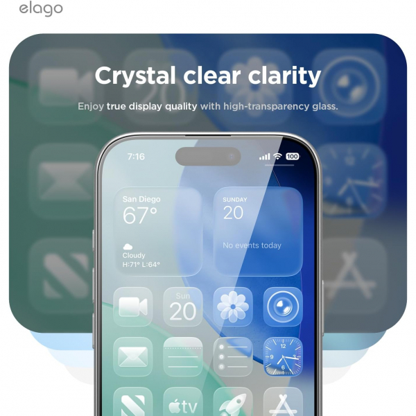 elago iPhone 17/17 Pro Privacy Ekran Koruyucu(2 Adet)