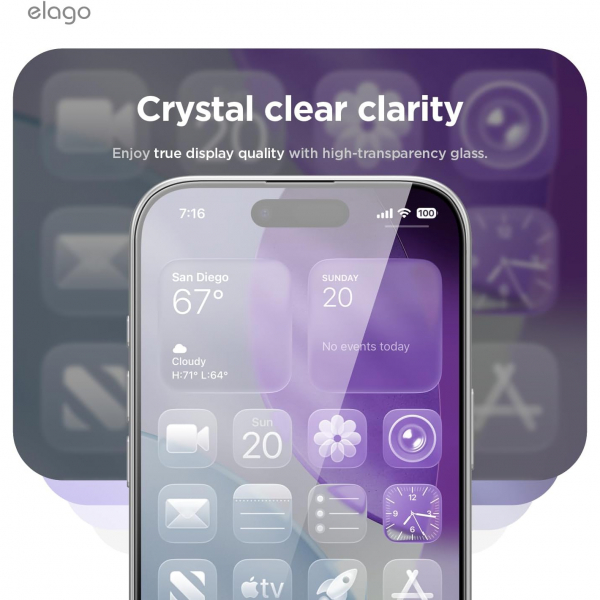 elago iPhone Air Privacy Ekran Koruyucu(2 Adet)