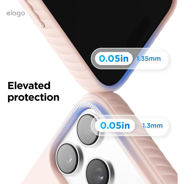 elago iPhone 18 Pro Max Manyetik Kenarl� Silikon K�l�f-Lovely Pink