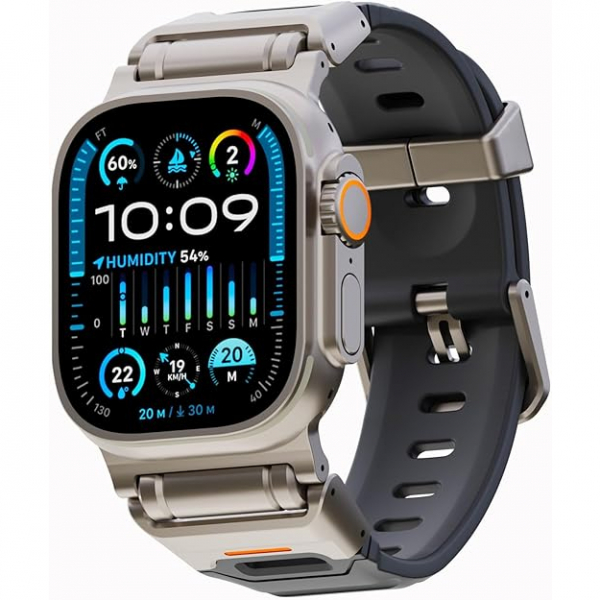 elkson Apple Watch Ultra 2.Nesil Kay -Stainless Steel