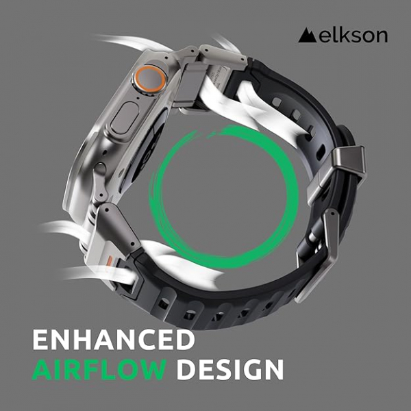 elkson Apple Watch Ultra 2.Nesil Kay -Black