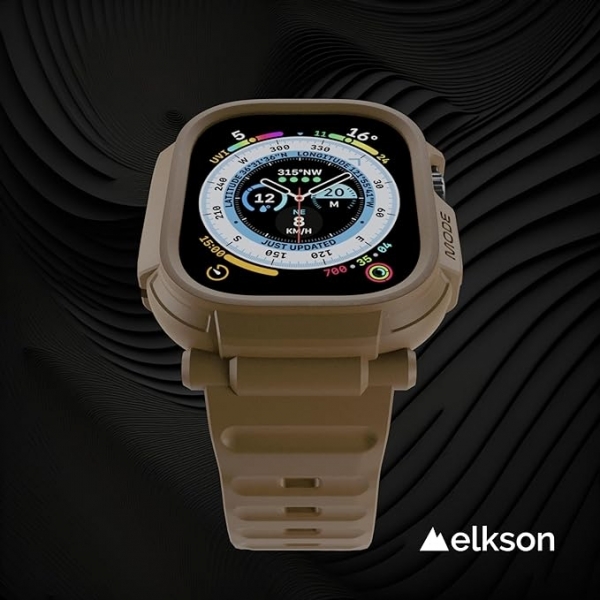 elkson Quattro Pro Apple Watch Ultra 2. Nesil Klf -Desert Sand