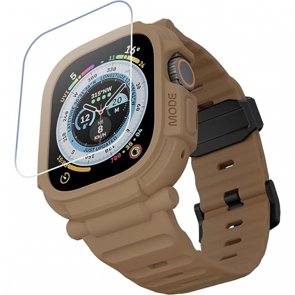 elkson Quattro Pro Apple Watch Ultra 2. Nesil Klf -Desert Sand