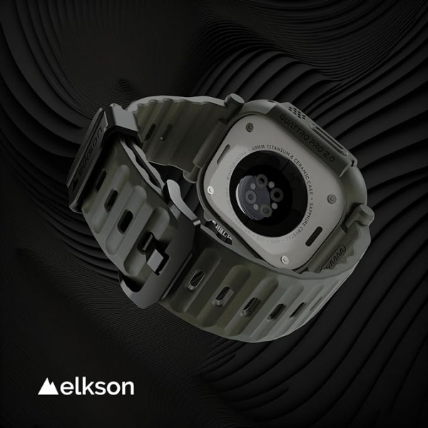 elkson Quattro Pro Apple Watch Ultra 2. Nesil Klf -Green