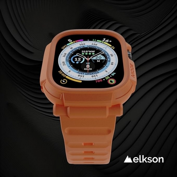 elkson Quattro Pro Apple Watch Ultra 2. Nesil Klf -Orange