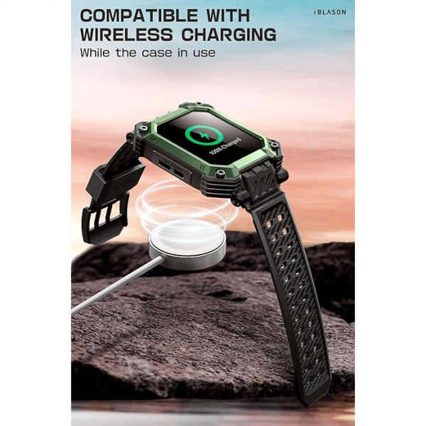 i-Blason Apple Watch 10 46mm Bumper Klf (2 Adet)-Green
