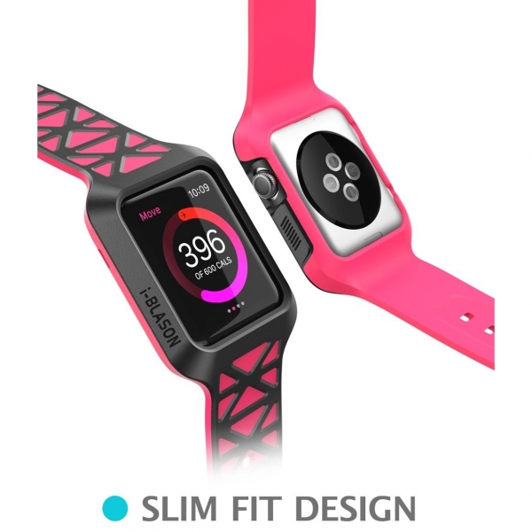 i-Blason Apple Watch 2 Unity Serisi Bumper Koruyucu Klf (38mm)-Pink