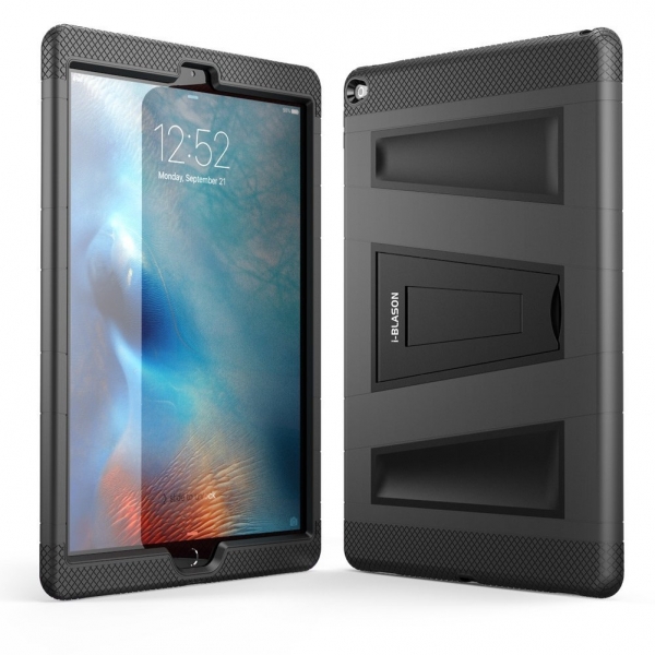 i-Blason Apple iPad Pro Armorbox Kickstand Klf (12.9 in)-Black