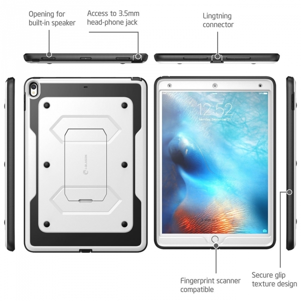 i-Blason Apple iPad Pro Armorbox Kickstand Klf (10.5 in)-White