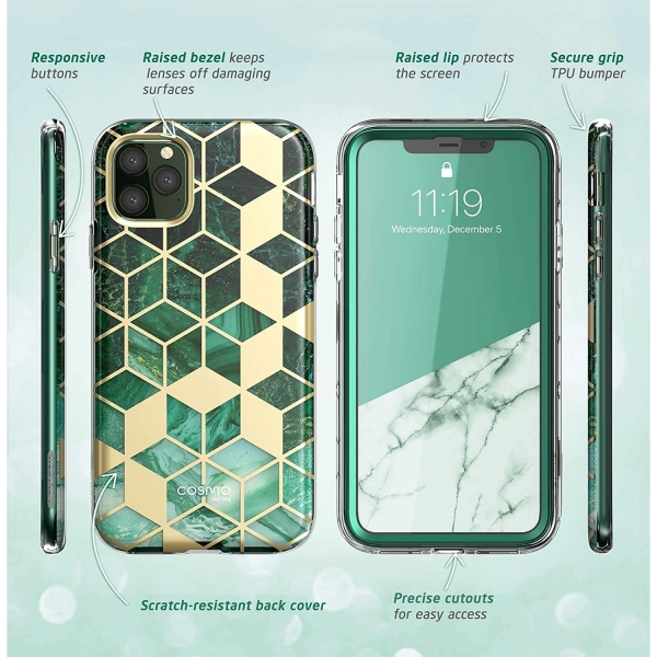 i-Blason Apple iPhone 11 Pro Cosmo Serisi Klf-Green