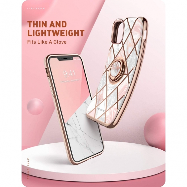 i-Blason Apple iPhone 12 Mini Cosmo Serisi Snap Klf-Marble