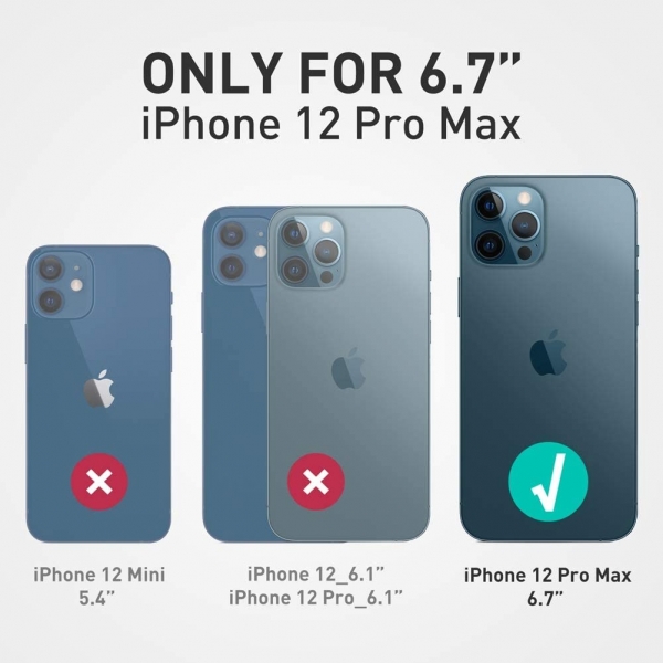 i-Blason Apple iPhone 12 Pro Max Ares Serisi Klf-Black