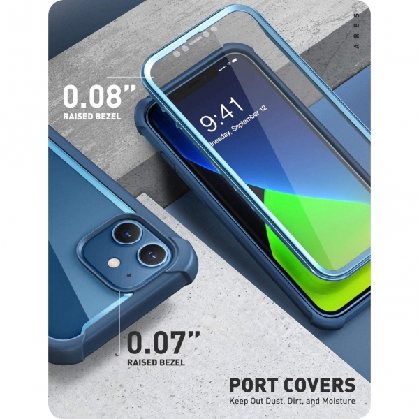 i-Blason Apple iPhone 12 Ares Serisi Klf-Blue