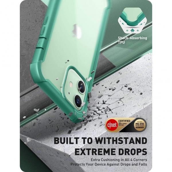 i-Blason Apple iPhone 12 Ares Serisi Klf-MintGreen