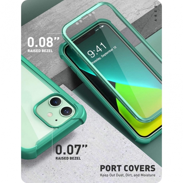 i-Blason Apple iPhone 12 Ares Serisi Klf-MintGreen