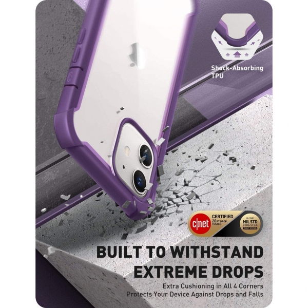 i-Blason Apple iPhone 12 Ares Serisi Klf-Purple