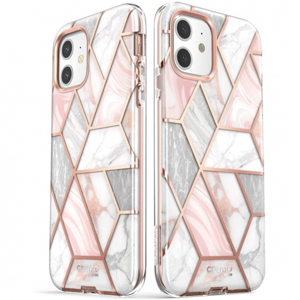 i-Blason Apple iPhone 12 Cosmo Serisi Klf-Marble