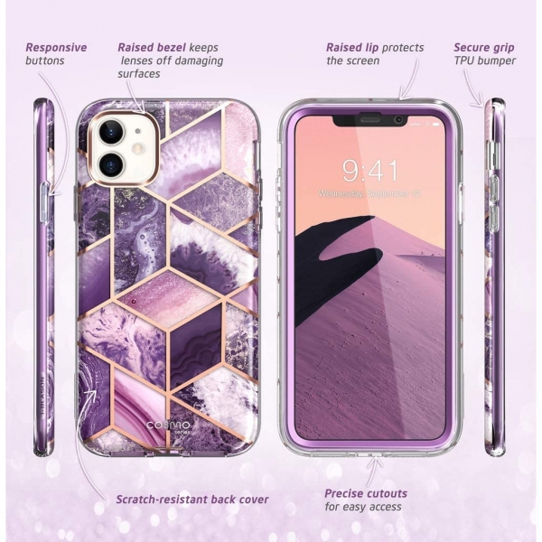 i-Blason Apple iPhone 12 Cosmo Serisi Klf-Ameth