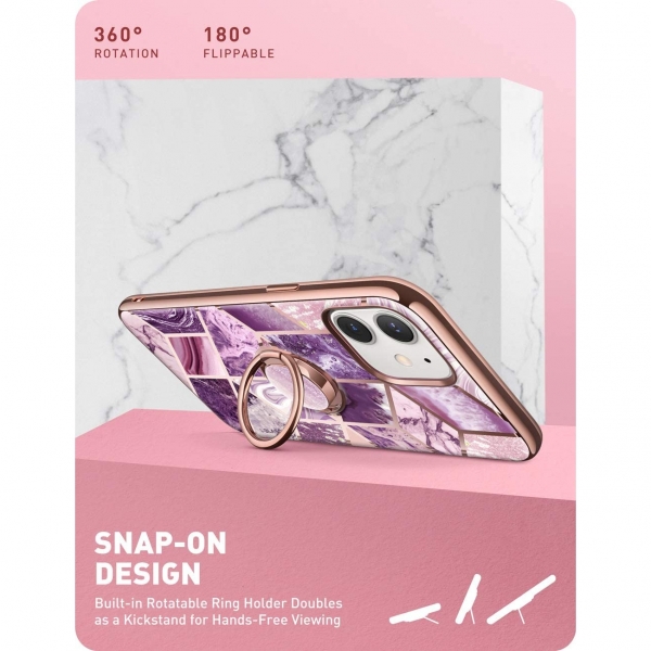 i-Blason Apple iPhone 12 Cosmo Serisi Snap Klf-Ameth