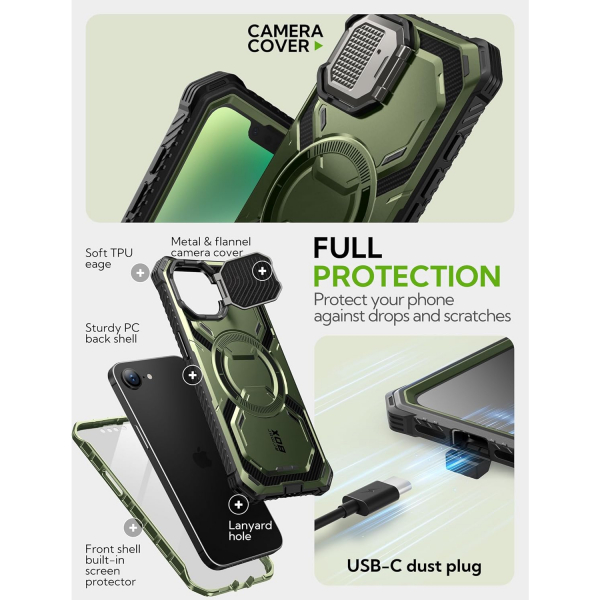 i-Blason Apple iPhone 16e Armorbox Klf-Green