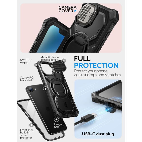 i-Blason Apple iPhone 16e Armorbox Klf-Black
