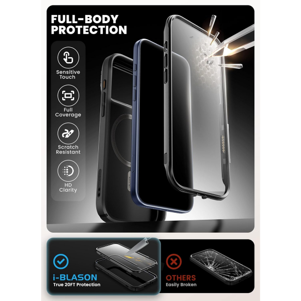 i-Blason Apple iPhone 17 Pro Max Ares Klf-Black