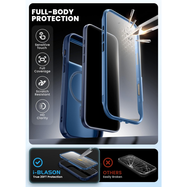 i-Blason Apple iPhone 17 Pro Max Ares Klf-Blue