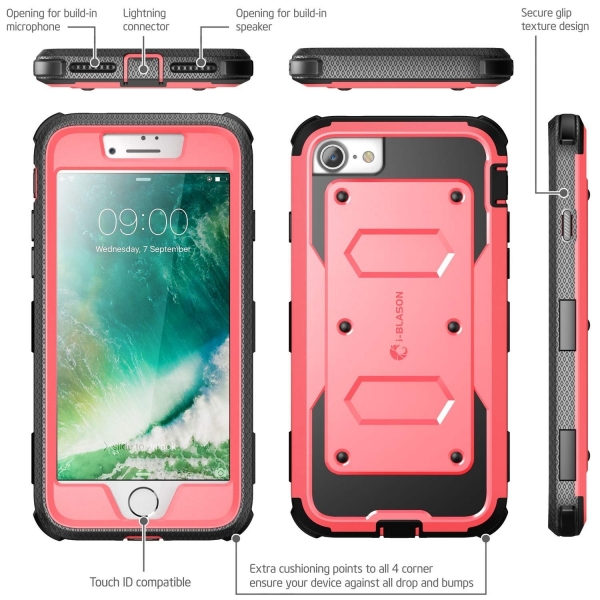 i-Blason iPhone 7 ArmorBox Serisi Klf-Pink