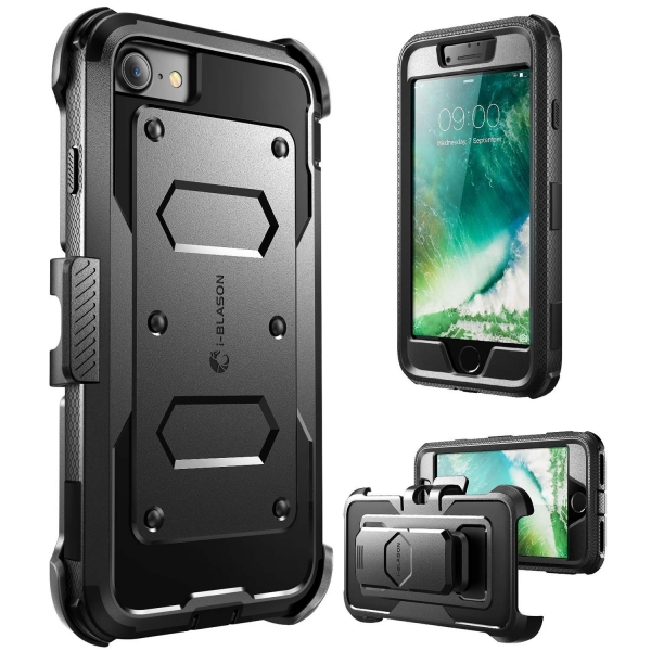 i-Blason iPhone 7 ArmorBox Serisi Klf-Black