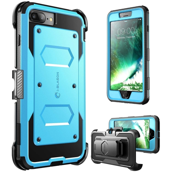 i-Blason iPhone 7 Plus ArmorBox Serisi Klf-Blue