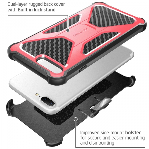 i-Blason iPhone 7 Plus Transformer Serisi K�l�f-Pink