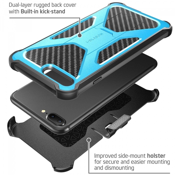 i-Blason iPhone 7 Plus Transformer Serisi K�l�f-Blue