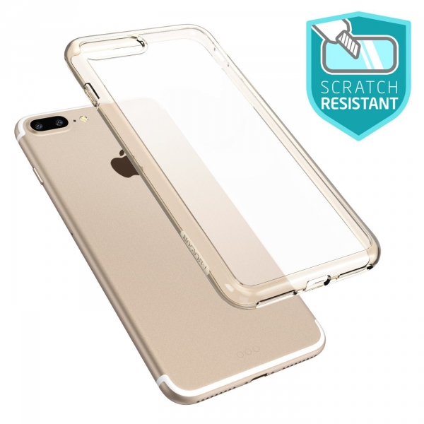 i-Blason iPhone 7 Plus Halo Serisi Klf-Clear-Gold