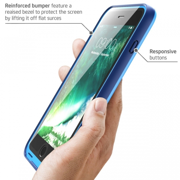i-Blason iPhone 7 Plus Rugged Su Geirmez Klf-Blue
