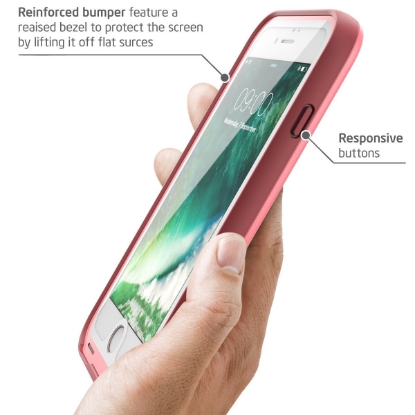 i-Blason Apple iPhone 7 Rugged Su Geirmez Klf-Pink