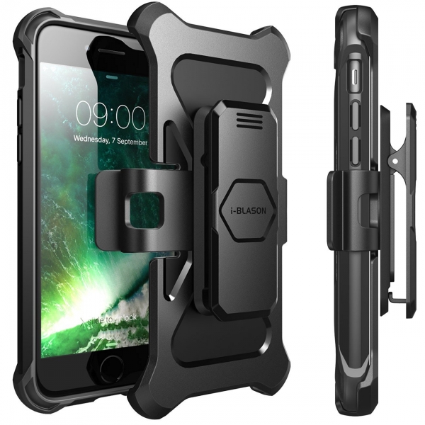 i-Blason Apple iPhone 7 Transformer Serisi Klf-Black 