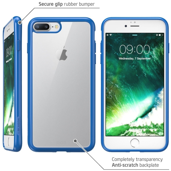 i-Blason Apple iPhone 8 Plus Halo Serisi Klf-Navy