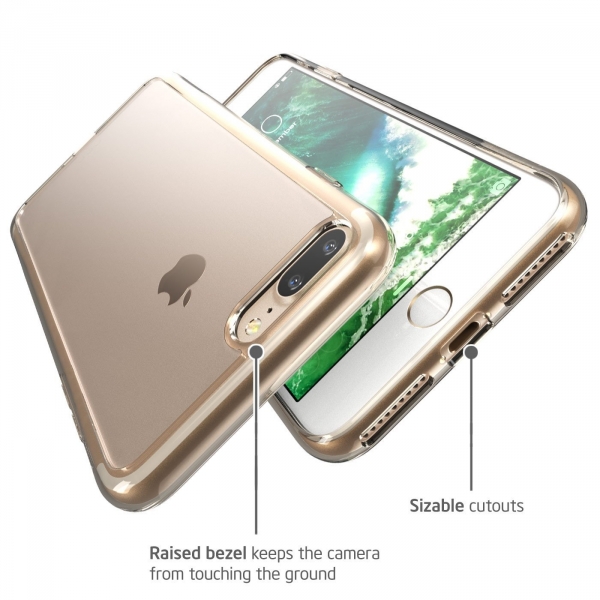 i-Blason Apple iPhone 8 Plus Halo Serisi Klf-Gold
