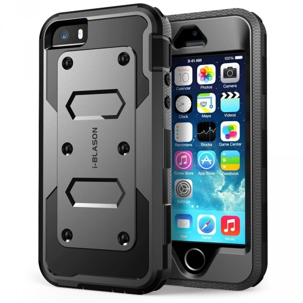 i-Blason Apple iPhone SE/5S/5 Armorbox Holster Bumper Klf-Black