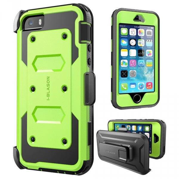 i-Blason Apple iPhone SE/5S/5 Armorbox Holster Bumper Klf-Green