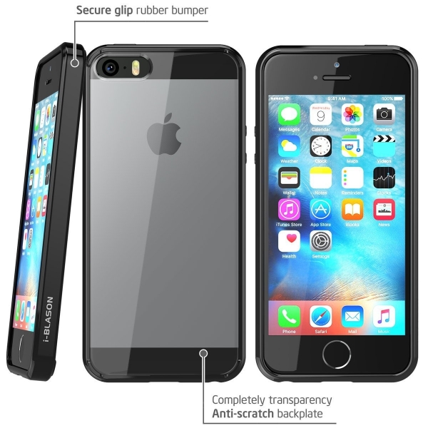 i-Blason iPhone SE Halo Serisi Klf-Black
