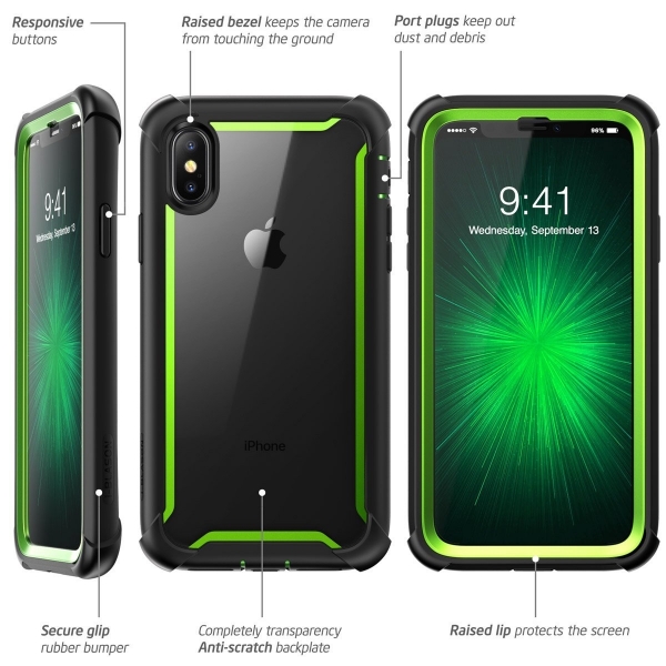 i-Blason Apple iPhone XS / X Ares Bumper Klf-Green  