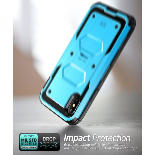 i-Blason Apple iPhone X Armorbox Kickstand Bumper Klf-Blue