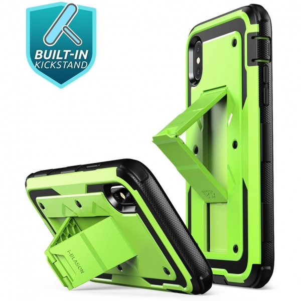 i-Blason Apple iPhone XS / X Armorbox Kickstand Bumper Klf- Green